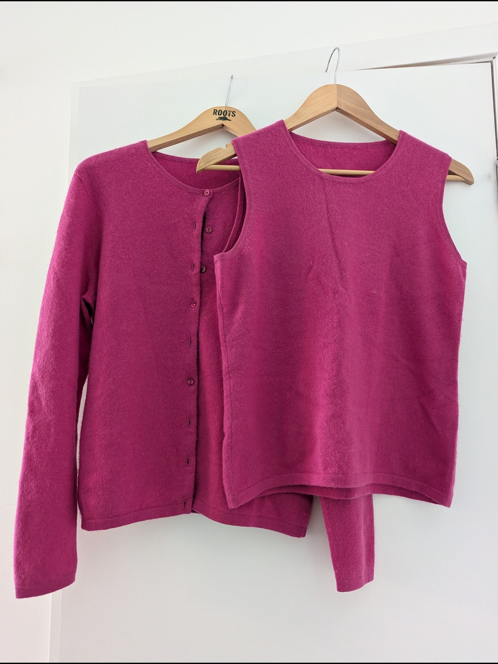 100% Cashmere Tank & Cardigan Set